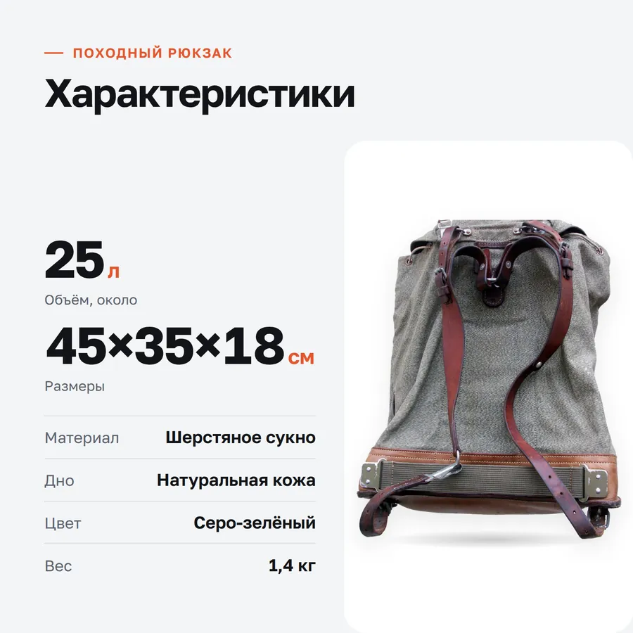 Карточка Характеристики